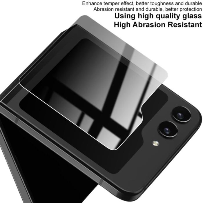 Bild 6, IMAK Galaxy Z Flip 6 / 7 FE Särmskydd Härdat Glas Privacy