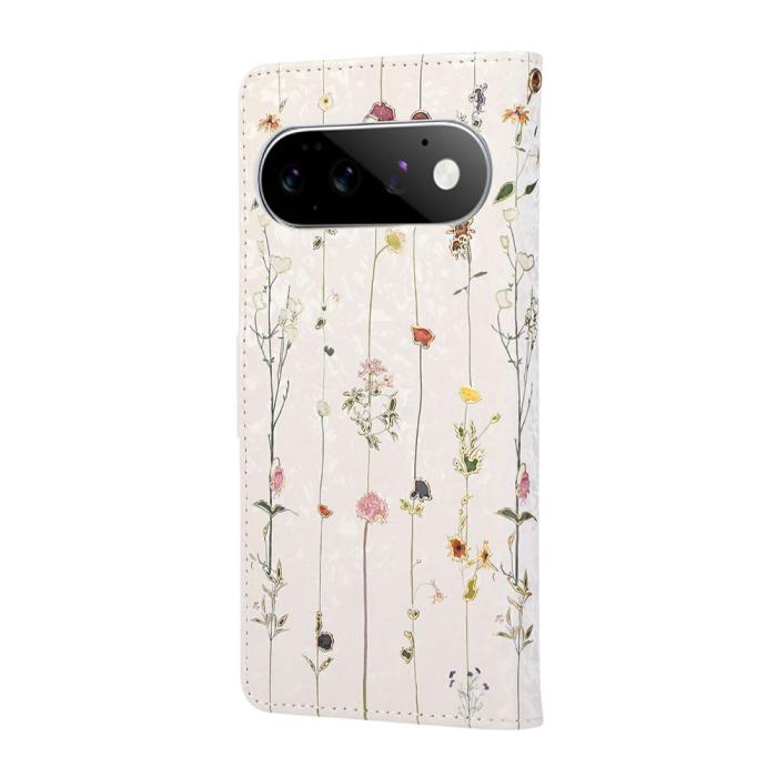 Bild 6, Google Pixel 11/11 Pro Fodral Med Tryck Blommor Vit