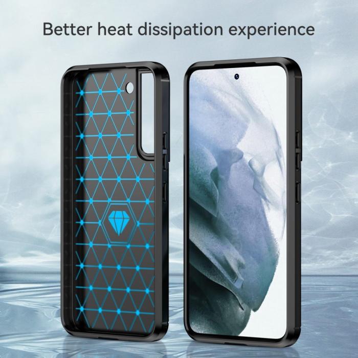 Bild 5, Samsung Galaxy S23 Skal Borstad Stål Textur Svart