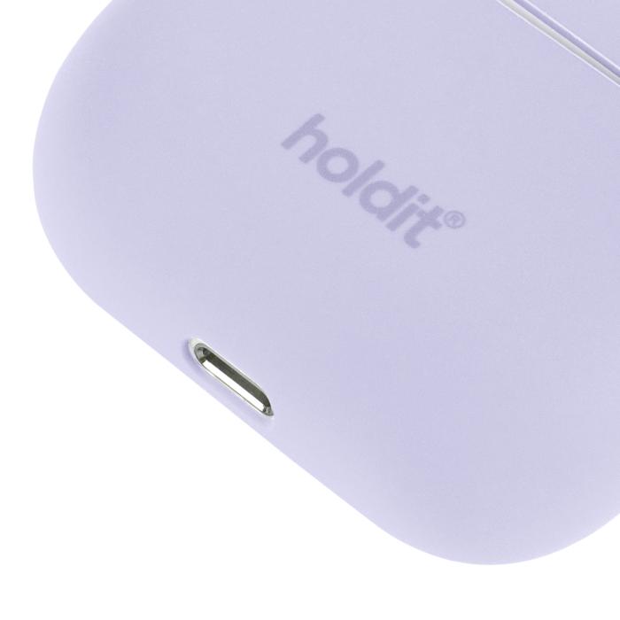 Bild 3, holdit AirPods 3 Skal Silikon Nygård Lavender
