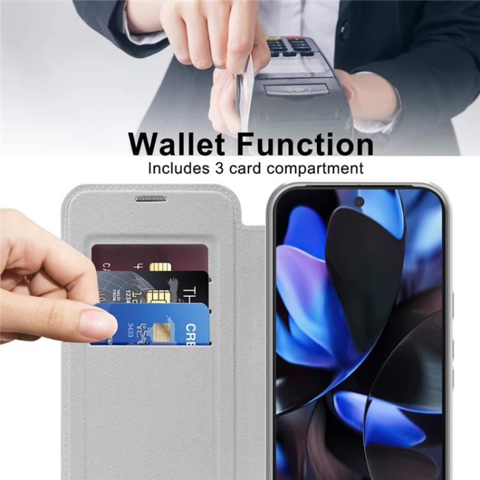 Bild 3, Google Pixel 10 / 10 Pro Fodral MagSafe Rhombus Grå