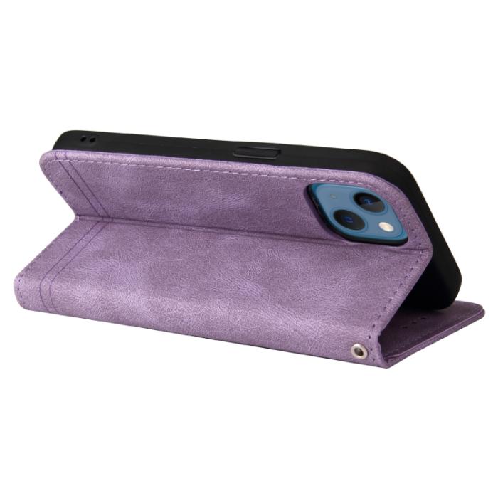 Bild 5, iPhone 14 Fodral Skin Touch Lila