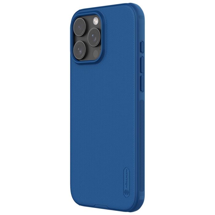 Bild 2, NILLKIN iPhone 16 Pro Skal MagSafe Frosted Shield Pro Blå