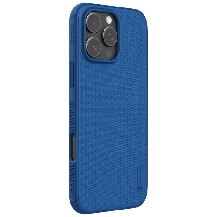 Bild 3, NILLKIN iPhone 16 Pro Skal MagSafe Frosted Shield Pro Blå