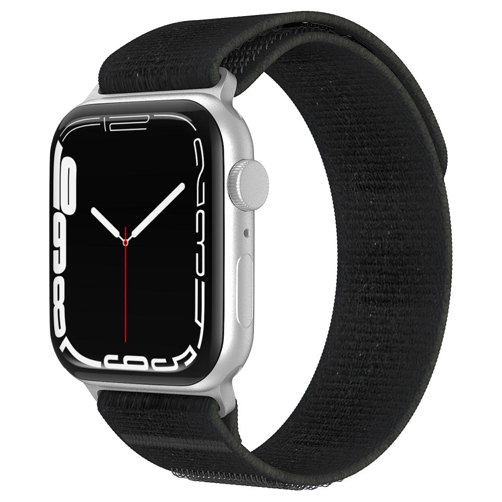 Apple Watch 42/44/45/49 mm Armband Nylon Trail Loop Svart