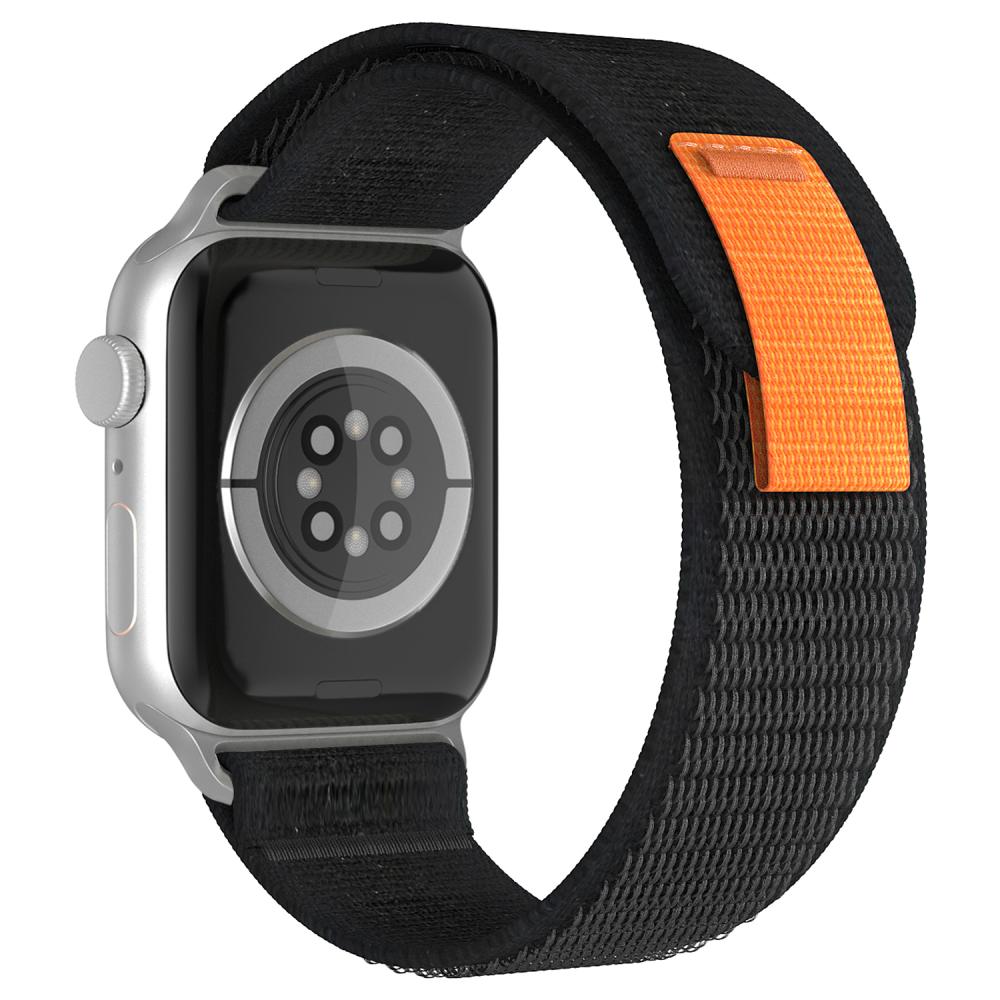 Apple Watch 42/44/45/49 mm Armband Nylon Trail Loop Svart