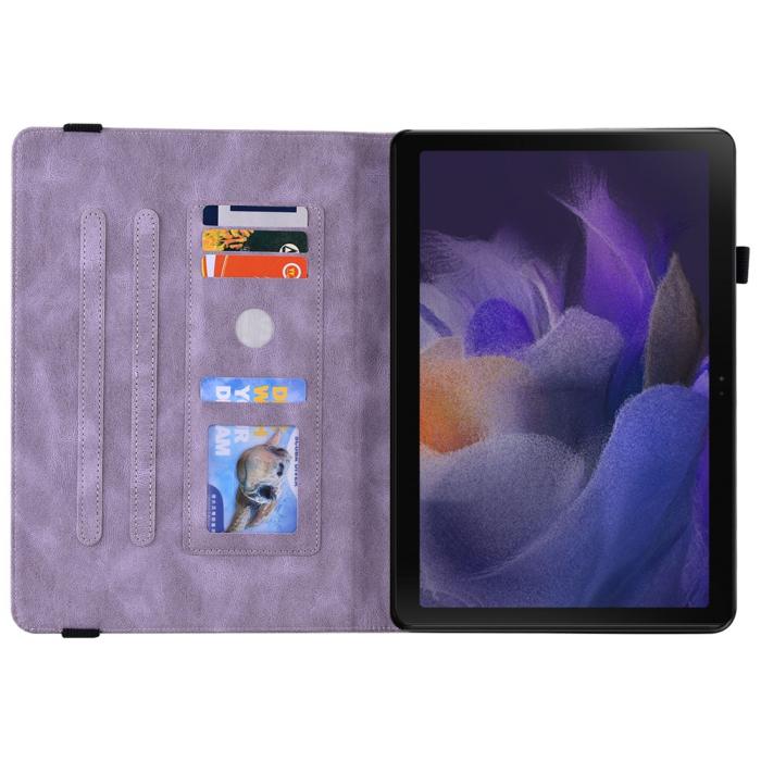 Bild 2, Samsung Galaxy Tab A11 / A9 Fodral Butterfly Flower Lila