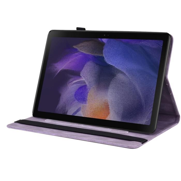 Bild 3, Samsung Galaxy Tab A11 / A9 Fodral Butterfly Flower Lila