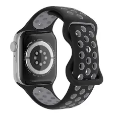 Sportarmband Dual-Color Apple Watch 42/41/40/38 mm (M/L) Svart/Grå