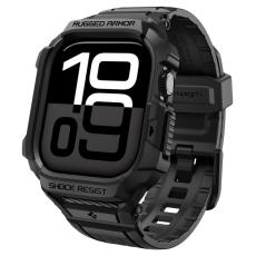 Spigen Apple Watch 11/10 42 mm Skal/Armband Rugged Armor Svart