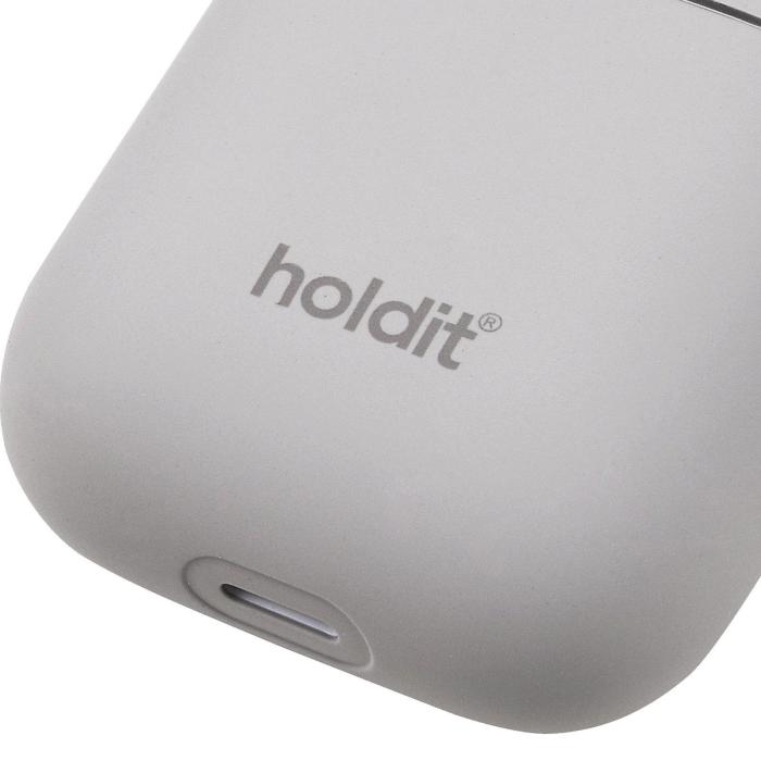 Bild 4, holdit Silikonfodral AirPods Nygård - Taupe