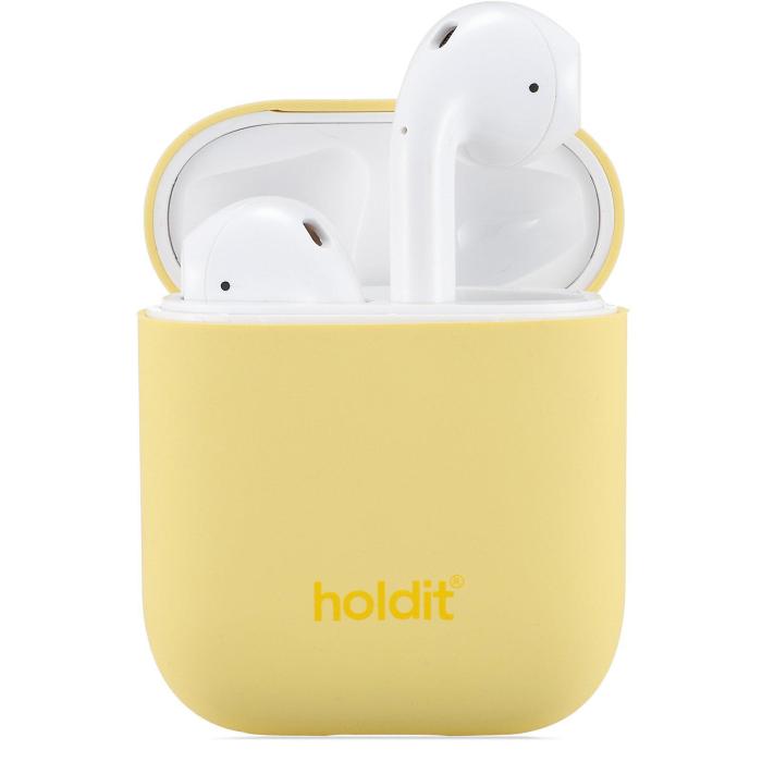 Bild 1, holdit Silikonfodral AirPods Nygård Gul