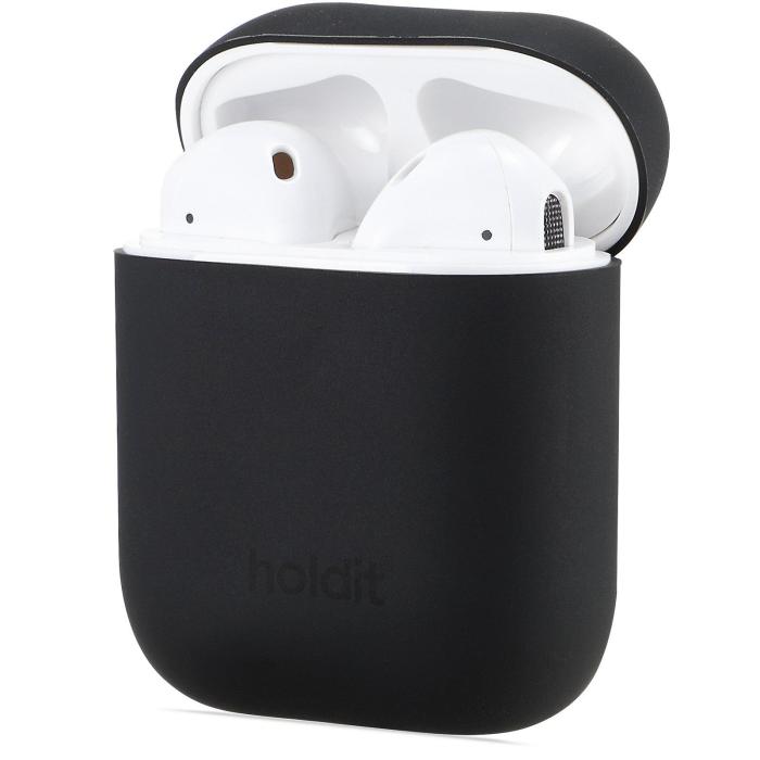 Bild 2, holdit Silikonfodral AirPods Nygård - Svart