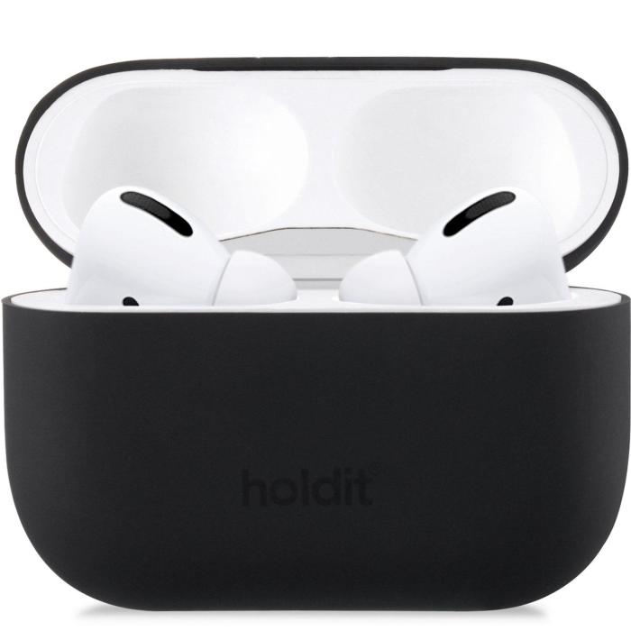 Bild 1, holdit Silikonfodral AirPods Pro Nygård - Svart