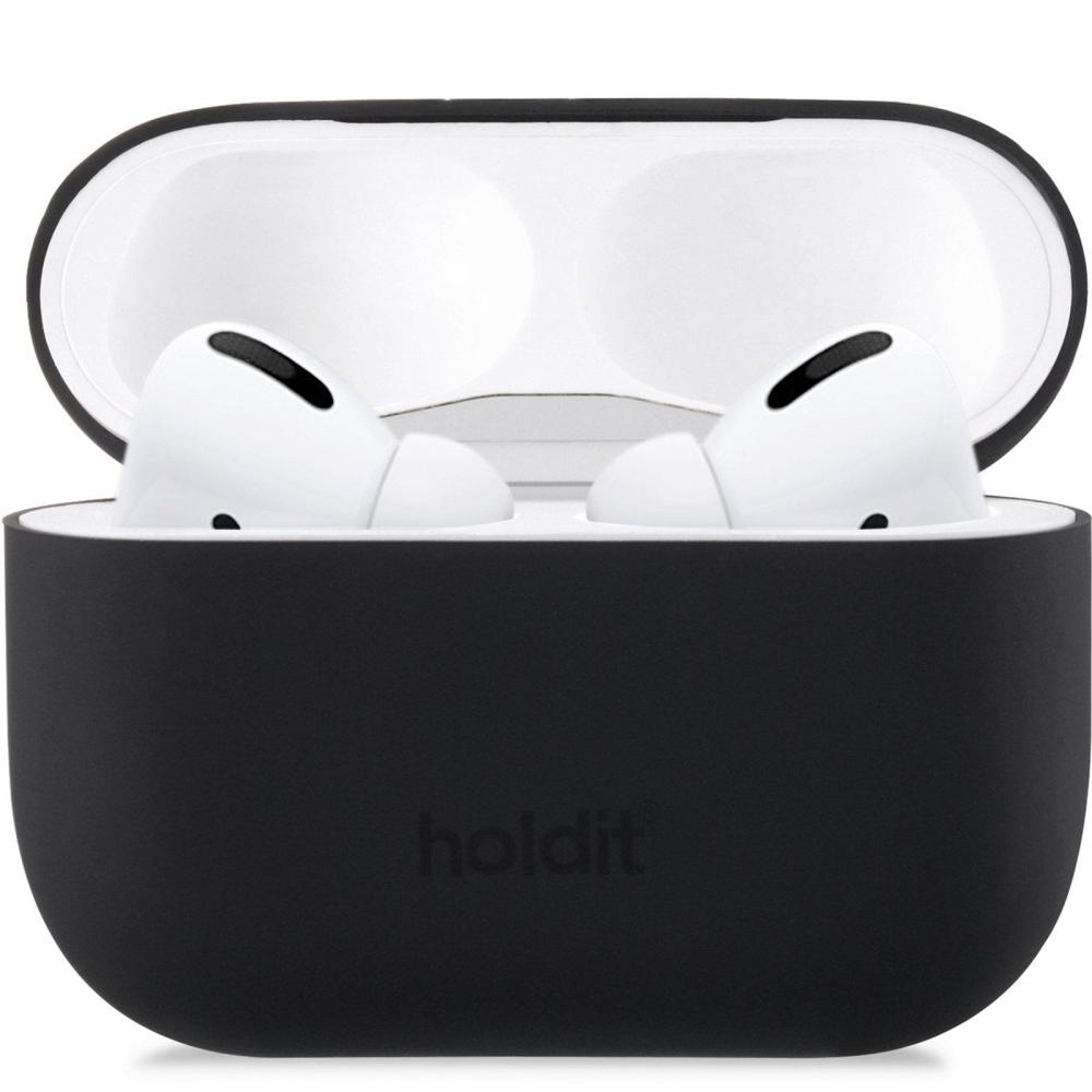 holdit Silikonfodral AirPods Pro Nygård - Svart