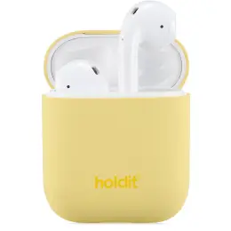 holdit Silikonfodral AirPods Nygård Gul