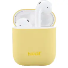 holdit Silikonfodral AirPods Nyg&aring;rd Gul