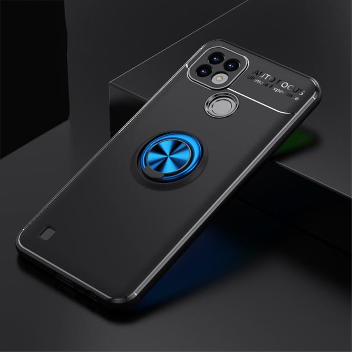 Bild 5, Realme C21 - Ring Skal - Svart/Blå