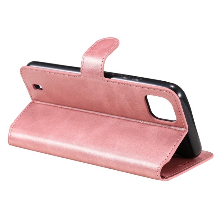 Bild 5, Realme C21 - Solid Läder Fodral - Roséguld