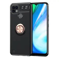 Realme C21 - Ring Skal - Svart/Ros&eacute;guld