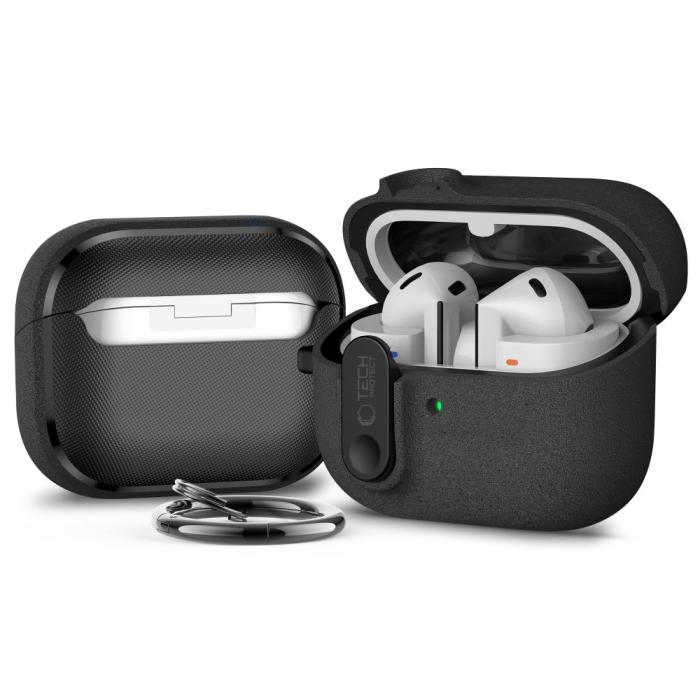 Bild 2, Tech-Protect Galaxy Buds 3/3 Pro/3 FE Skal Slim Hook Svart