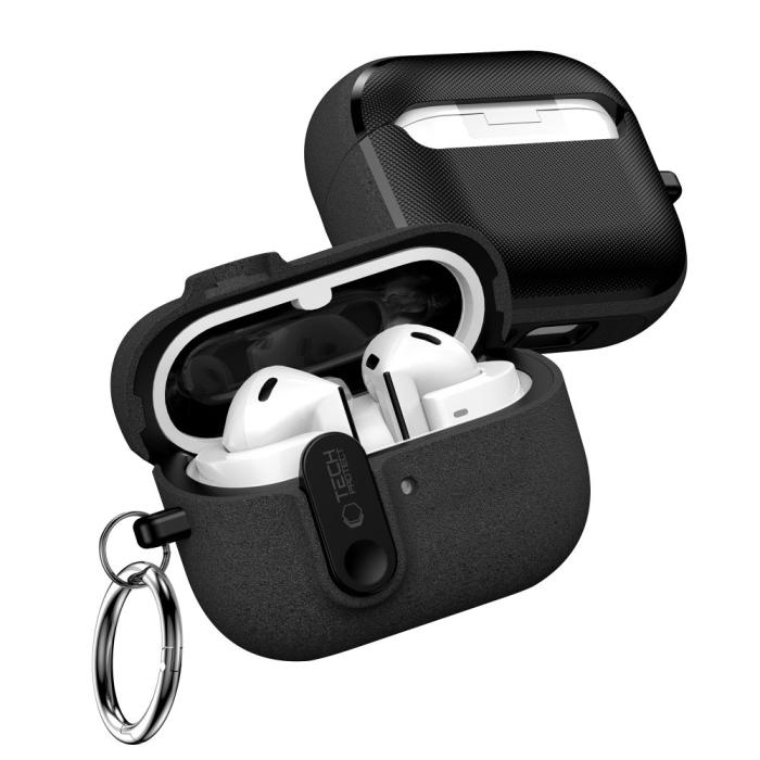 Bild 3, Tech-Protect Galaxy Buds 3/3 Pro/3 FE Skal Slim Hook Svart