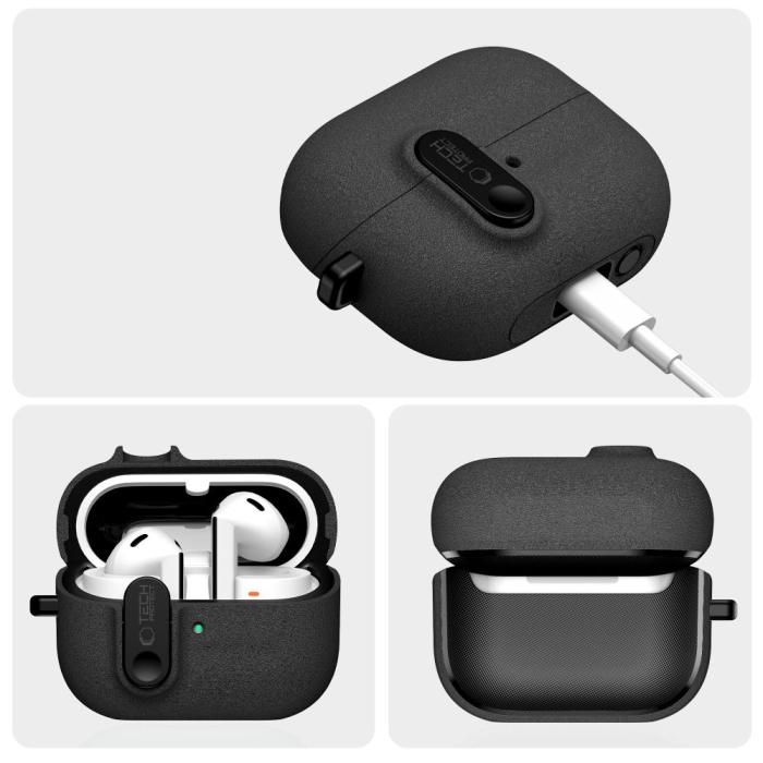 Bild 4, Tech-Protect Galaxy Buds 3/3 Pro/3 FE Skal Slim Hook Svart
