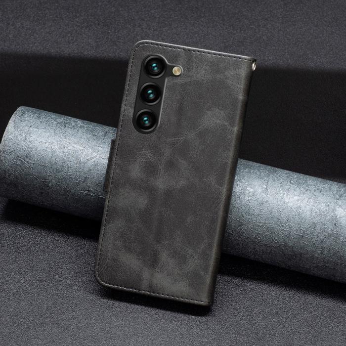 Bild 6, Galaxy S25 Plus / S24 Plus Fodral Solid Shark Läder Svart
