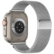 Apple Watch 42/44/45/46/49 mm Armband Milanese Silver