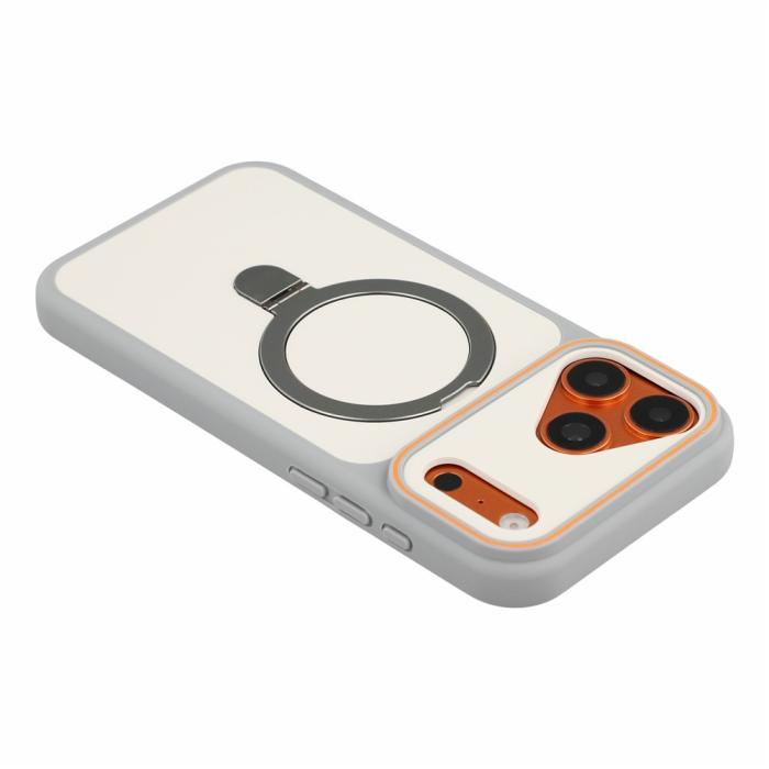 Bild 5, iPhone 18 Pro / 17 Pro Skal MagSafe Stativ 2-färg Hybrid Grå