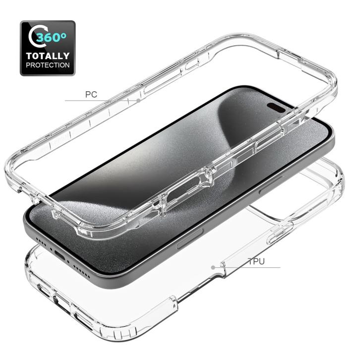 Bild 2, iPhone 16 Pro Max Skal 360 Hybrid Transparent