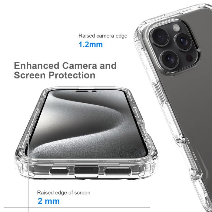 Bild 3, iPhone 16 Pro Max Skal 360 Hybrid Transparent