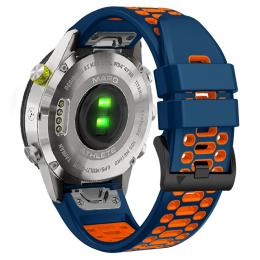 Klockarmband 26 mm Dual-Color Robust Blå/Orange