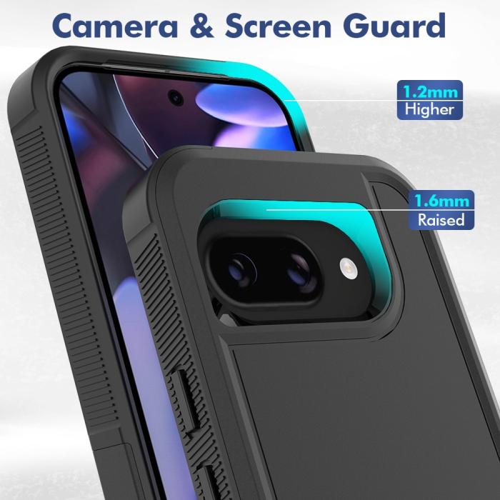 Bild 3, Google Pixel 9a Skal Extreme Shockproof Hybrid Svart