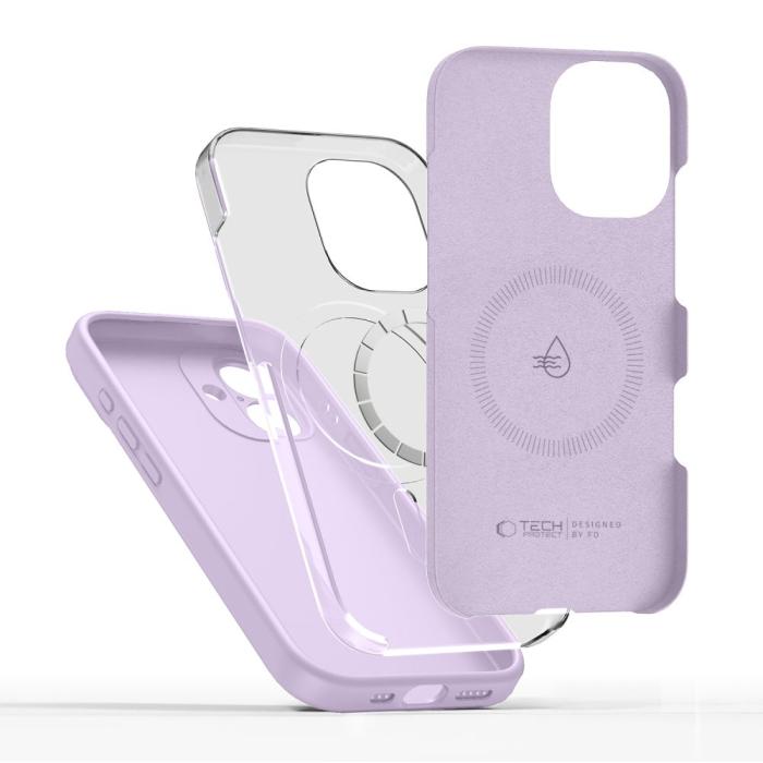 Bild 2, Tech-Protect iPhone 17 Skal MagSafe Silicone Mauve