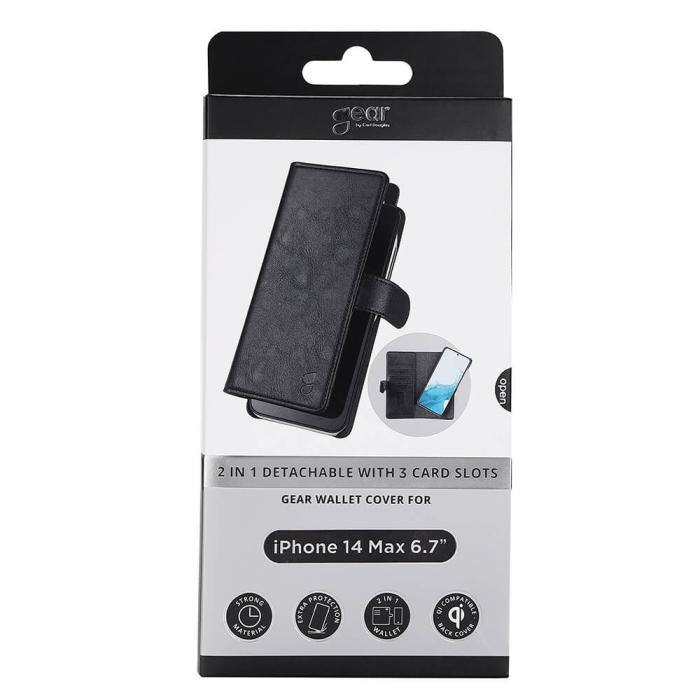Bild 2, GEAR iPhone 14 Plus 2in1 Magnet Fodral / Skal Svart