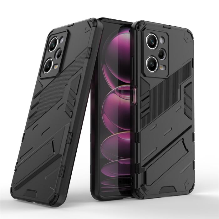 Bild 4, Xiaomi Redmi Note 12 Pro 5G Skal Hybrid Kickstand Svart