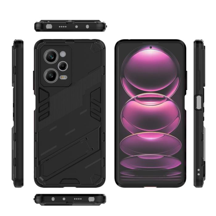 Bild 5, Xiaomi Redmi Note 12 Pro 5G Skal Hybrid Kickstand Svart