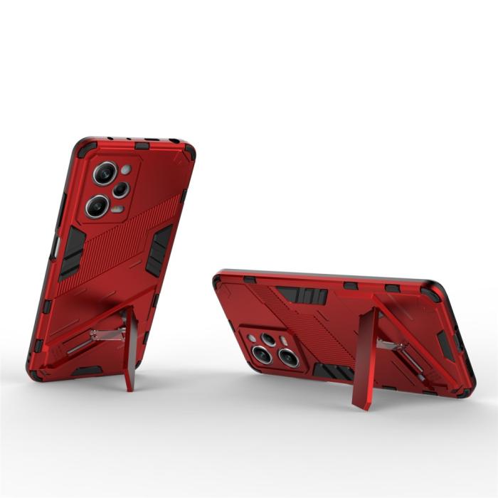 Bild 2, Xiaomi Redmi Note 12 Pro 5G Skal Hybrid Kickstand Röd