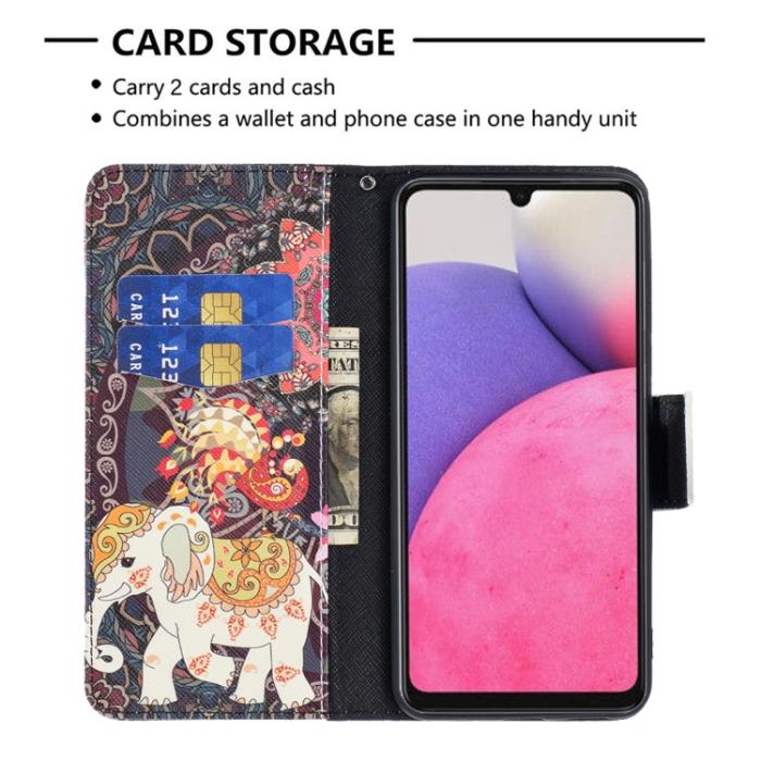 Bild 5, Samsung Galaxy A33 5G Fodral Med Tryck Mandala Elefant