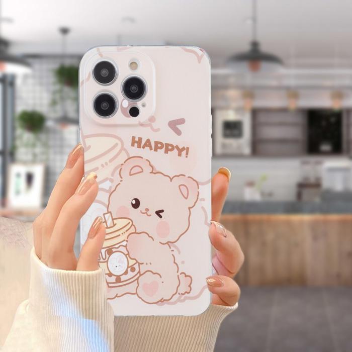 Bild 5, iPhone 16 Pro Skal TPU Teddy Björn