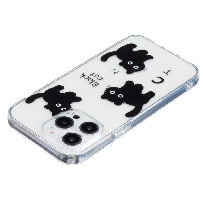 Bild 4, iPhone 16 Pro Skal TPU Svarta Katter