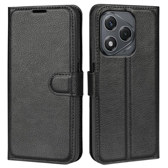 Bild 4, Honor 400 Smart Fodral Litchi Läder Svart