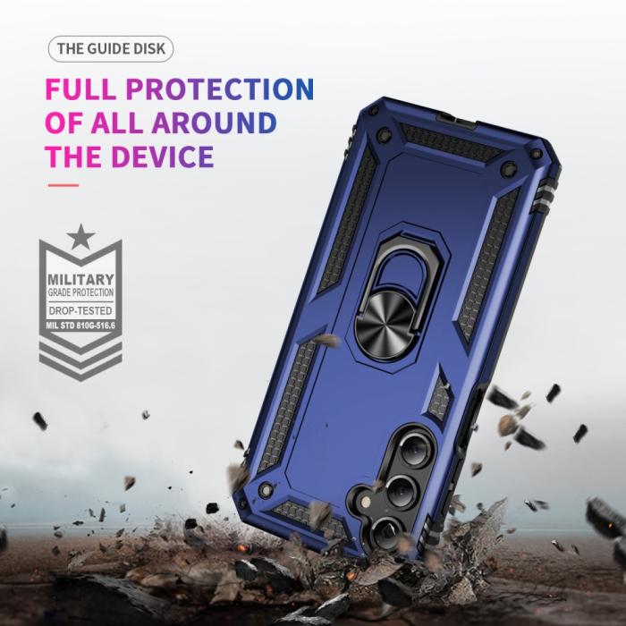 Bild 6, Samsung Galaxy A16 Skal Shockproof Hybrid Ring Blå