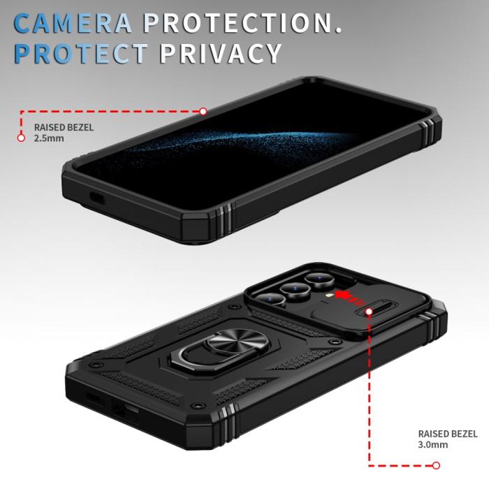 Bild 4, Galaxy S24 Plus Skal CamShield Ring Hybrid Armor Svart