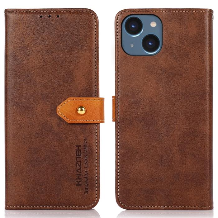 Bild 1, KHAZNEH iPhone 15 Plus Fodral Dual-Color Brun
