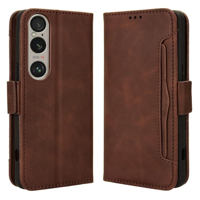 Bild 1, Sony Xperia 1 VI Fodral Med Avtagbart Kortfodral Brun