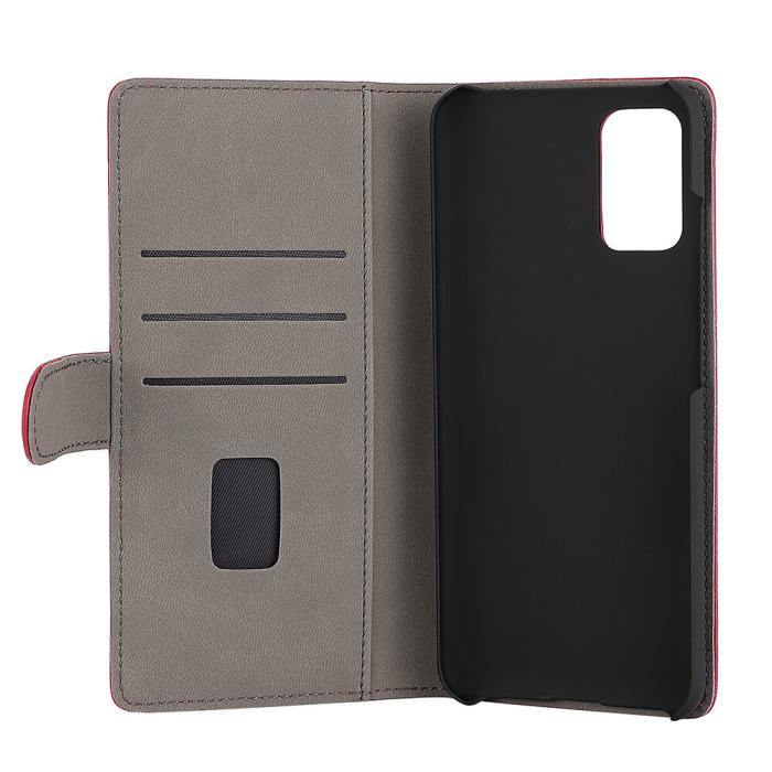 Bild 4, GEAR Samsung Galaxy A02s Fodral Läder Röd
