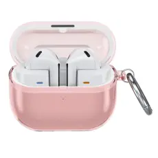Samsung Galaxy Buds 3/3 Pro Skal Karbinhake TPU Rosa