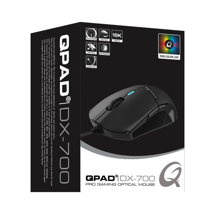 Bild 2, QPAD Gamingmus DX700 Svart